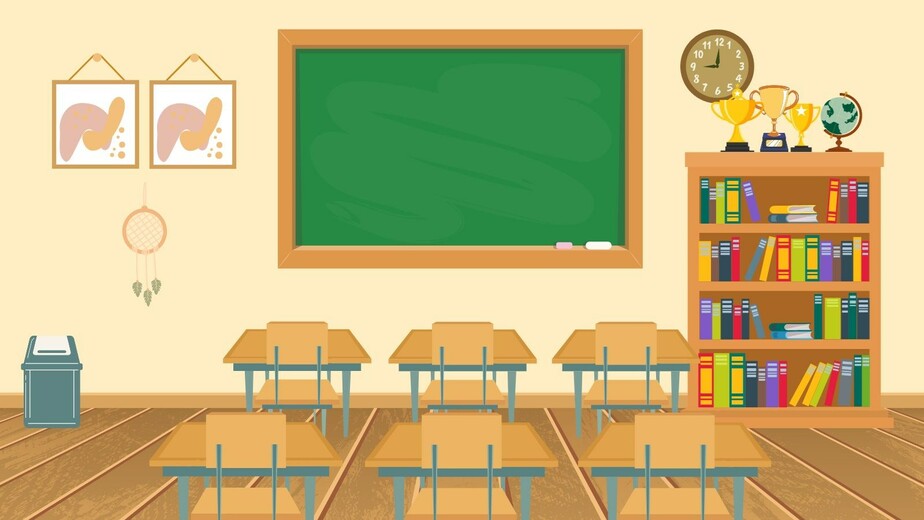 illustration of classroom